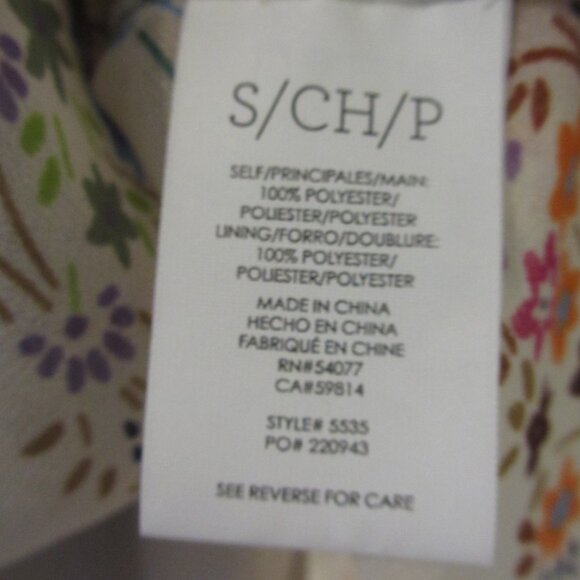 Cute CAbi Floral Semi Sheer Sleeveless Top with a built-in camisole - Picture 6 of 9